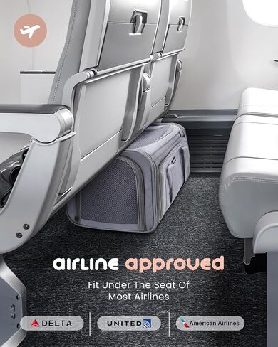 MIDOG Soft Cat Carrier Airline Approved, Expandable for Cats Up to 15lbs in Saudi Arabia