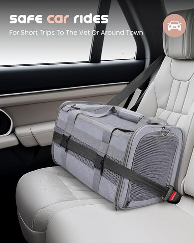 MIDOG Soft Cat Carrier Airline Approved, Expandable for Cats Up to 15lbs in Saudi Arabia