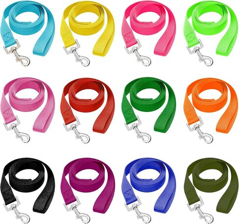 12 Pack Bulk Dog Leashes, 6FT Pet Lead Leash with Swivel Hook in Kuwait