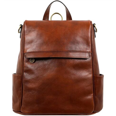 Time Resistance Anti Theft Backpack for Women - Real Leather Backpack Purse - Ladies Backpack Convertible to Crossbody Bag in Saudi Arabia
