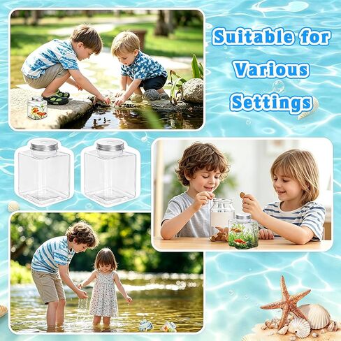 10 Pack Plastic Fish Bowls with Lids, 17oz Small Clear Fish Tank in Saudi Arabia