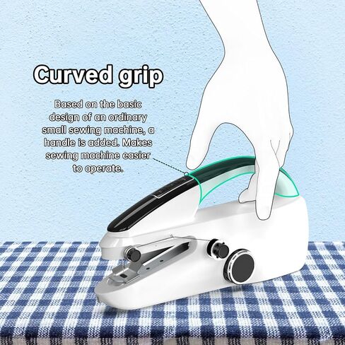 Handheld sewing machine,easy to use, electric sewing machine，fast sewing speed, Easy sewing of clothes and fabrics, suitable for beginners DIY in Kuwait
