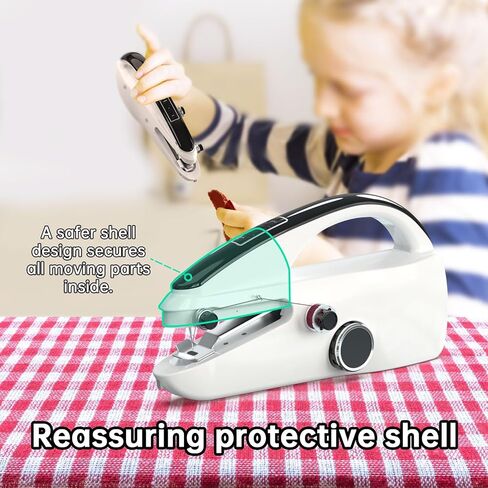 Handheld sewing machine,easy to use, electric sewing machine，fast sewing speed, Easy sewing of clothes and fabrics, suitable for beginners DIY in Kuwait