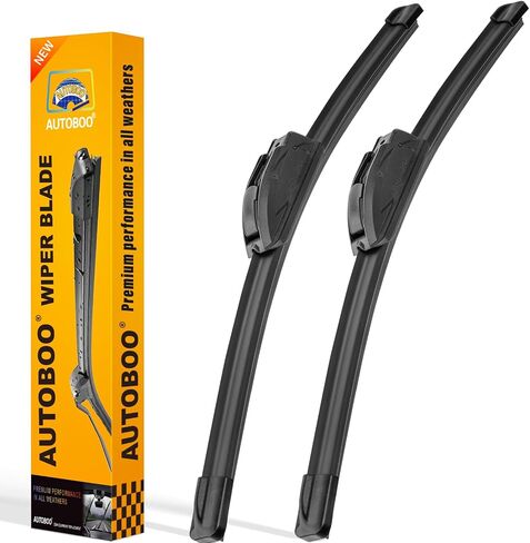 AUTOBOO 22" and 18" Windshield Wipers Blades (Pack Of 2),OEM Quality Premium All-Seasons Wiper blades,Stable and Quiet Armor wiper blades in Kuwait