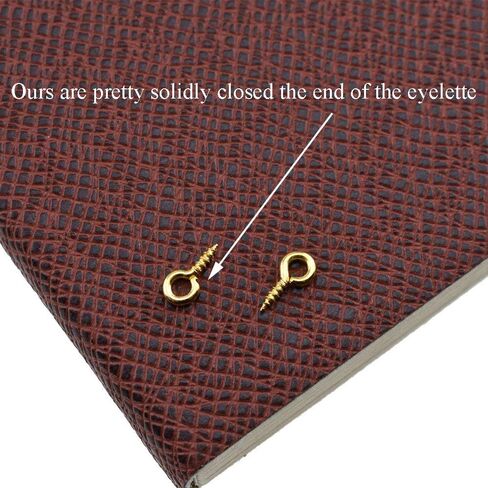 3/8 Inch Small Screw Eyes Solidly Closed Eyelet Threads Hold Tight Hand Twisting Cup Hooks Eyebolt Quality Aolly Gold 200 Pieces for Christmas Hanging Ornaments Jewelry Making Bead Crafts in Saudi Arabia