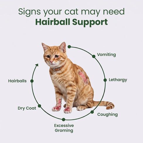 Hairball Formula for Cats – Soft Chews with Omega-3 & Biotin | Cat Hairball Support for Healthy Digestion, Less Shedding & Skin and Coat – Indoor Cats & Kittens in Saudi Arabia