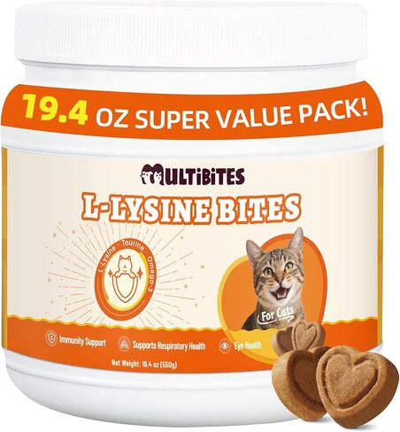 330 Bites Lysine Chews for Cats with Taurine and Vitamins in Saudi Arabia