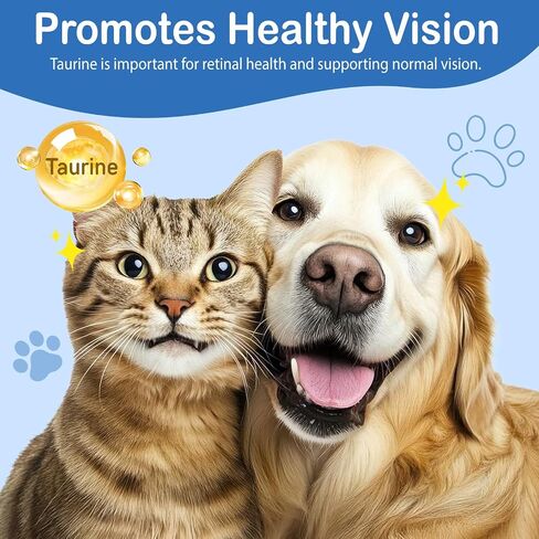 Taurine for Cats & Dogs - High Purity Taurine Powder for All Life Stages - 200 Servings - Unscented - Supports Heart & Vision - 7.05 oz (200g) in Kuwait