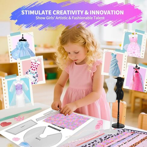 MPQMPQ 1000+ PCS Fashion Designer Kits for Girls Age 6 7 8 9 10 11 12+ in Kuwait