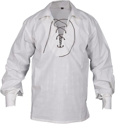 Men's Traditional Scottish Jacobite Ghillie Kilt Shirt in in Kuwait