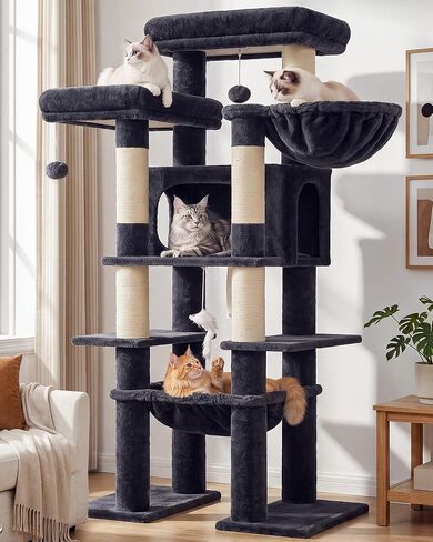 Globlazer Giant Tall Heavy Duty Cat Tower for Indoor Large Cats, F83B in Saudi Arabia