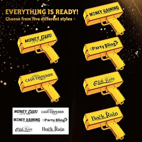 Sopu Make it Rain Gold Money Gun Paper Playing Spary Prop Cash Gun Money Gun Shooter Party Supplies in Saudi Arabia