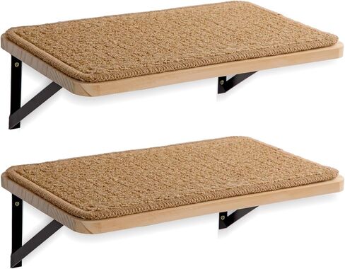 2 Pack 4 Steps Cat Wall Shelves and Stairs with Sisal Rope.Cat Wall Steps/Ladder Furniture ＆ cat Tree Supplies(Catstairs 2Pack-4Steps) in Kuwait