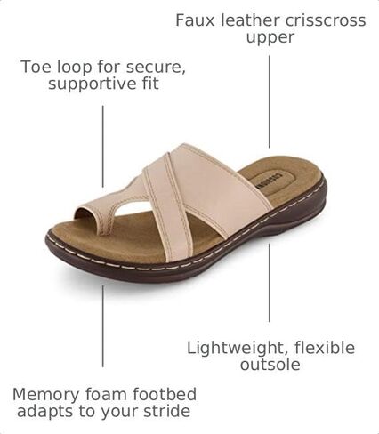 CUSHIONAIRE Women's Blare comfort sandal +Comfort Foam in Kuwait