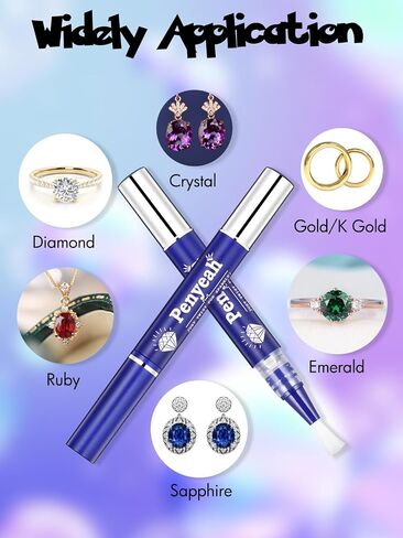 Jewelry Cleaner Pen 2Pack, Quick Sparkle Diamond Ring Cleaner Pen Stick in Kuwait