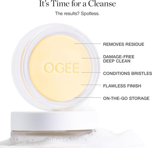 Ogee Brush Wash Bar - Gentle Makeup Brush Cleanser, Organic & Made in USA in Saudi Arabia