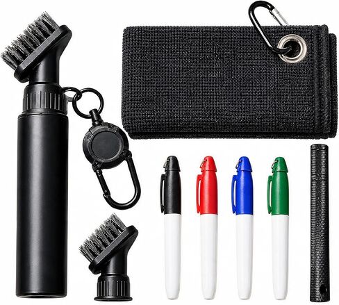 Golf Club Cleaner, 4-in-1 Kit with Water Brush, Groove Sharpener, Towel,Pen in Saudi Arabia
