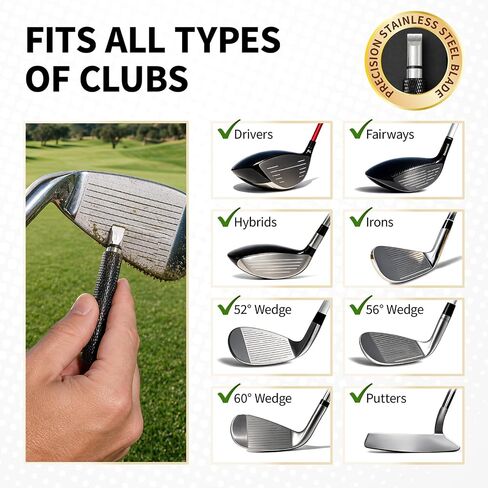 Golf Club Cleaner, 4-in-1 Kit with Water Brush, Groove Sharpener, Towel,Pen in Saudi Arabia