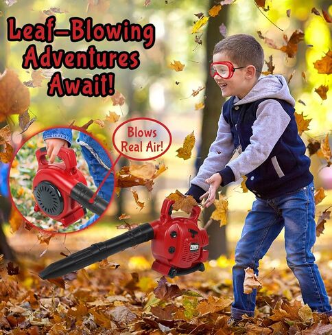 Kids Toy Lawn Mower, Leaf Blower and Chainsaw Set Landscaping Power Tools in Saudi Arabia