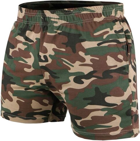 JEEING GEAR Men's Bodybuilding Workout Gym Shorts 3" 5" Inseam Sports Training Cotton with Pocket in Kuwait