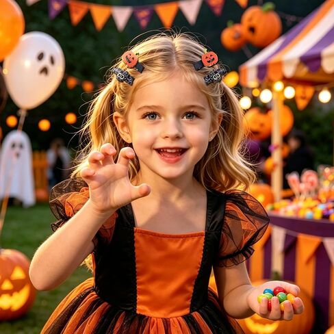 4PCS Bat Hair Bow Clips for Kids Girls Women Halloween Cute Black Bat Bows Clips with Wings Hairgrips Hair Accessories for Halloween Cosplay Costume Party Decorations in Kuwait