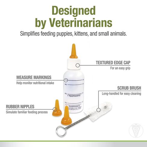 Four Paws Pet Nursing Kit, Bottle and Brush, 2 oz in Kuwait