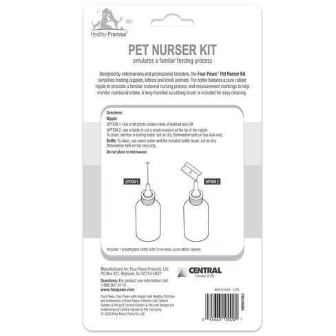 Four Paws Pet Nursing Kit, Bottle and Brush, 2 oz in Kuwait