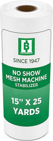 HBI No Show Mesh Embroidery Stabilizer Roll, Cut Away, 12 in x 25 yd in Saudi Arabia