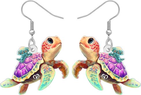 DOWAY Acrylic Cute Shark Earrings Dangle Sea Animals Jewelry Decoration Gifts for Women Girls in Kuwait
