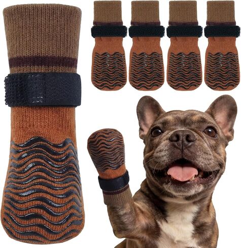 Kuoser Anti Slip Cat Socks with Double-Sided Grippers for Hardwood Floors in Saudi Arabia
