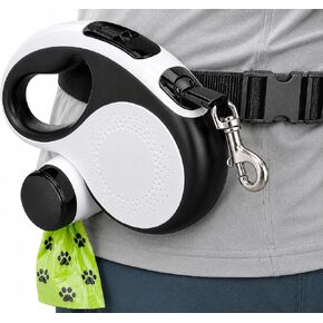 Hands-Free Retractable Dog Leash with Waist Belt, 16FT Extendable Strap in Kuwait