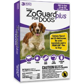 ZoGuard Plus Flea and Tick Prevention for Dogs (Medium - 23-44 lb) in Kuwait