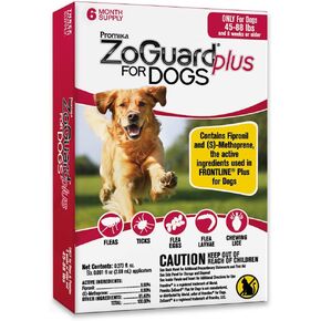 ZoGuard Plus Flea and Tick Prevention for Dogs (Large - 45-88 lb) in Kuwait