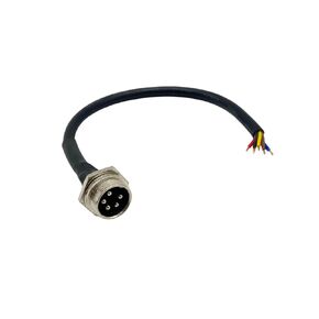 GX16 5 Pin Panel Mount Aviation Connector Male Socket with Wire 20cm in Kuwait
