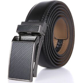 Marino Avenue Ratchet Belt for Men. Adjustable Leather Dress Belt with 38 Easy to Click Into Place Ratchet Closures. in Saudi Arabia