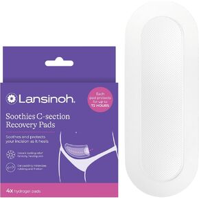Lansinoh C-Section Recovery Pads, Postpartum Essentials, 4 Sterilized Pads in Saudi Arabia