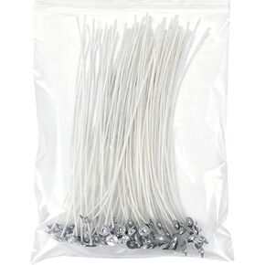 100Pcs 10 Inch Pre-Waxed Cotton Candle Wick, with Tabs in Saudi Arabia