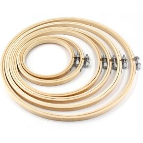 Piutouyar 6 Pieces 4Inch to 10Inch Embroidery Hoops Set, Cross Stitch Hoop in Kuwait