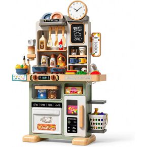 Eohemeral 33.8IN - 70PCS Kids Kitchen Playset with Sound & Light in Kuwait