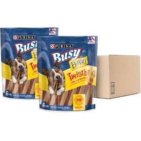 Purina Busy with Beggin Twisted Dog Treats, with Real Bacon, 10 ct Pouch in Saudi Arabia