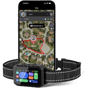 GPS Wireless Dog Fence – APP Controlled & Remote Training Collar, No Subscription Fee, Adjustable 25–1000m Boundary, Waterproof,Long Battery Life, for Dogs 10–120 lbs in Kuwait