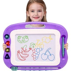 Wellchild Magnetic Drawing Board, Toys for Girls Boys 3 Year Old Gifts, Magnetic Doodle Board for Kids, Large Etch Magnet Sketch Doodle Pad, Christmas Easter Birthday Gifts for Kids in Kuwait
