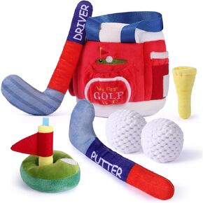 FIIOEOY My First Baby Golf Bag Plush Set, 7 Pcs Baby Golf Toy in Kuwait