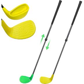 2 Pack Golf Club 23-39.5" Adjustable Length for Backyard Game Golf Chipper with Oversize Club Head Hit Plastic Foam Balls Outdoor Indoor Game Gifts, Right Hand in Kuwait