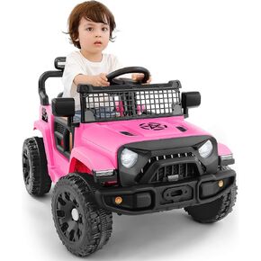 ELEMARA Ride On Car, Bluetooth Ride on Toys for Toddlers, 12V Kids Battery Powered Vehicles w/Remote, 3.5 mph Motorized Off-Road Truck, Electric Car for Kids w/3 Speeds,LED Lights- Olive in Saudi Arabia