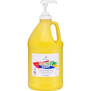 Washable Paint for Kids, Made in USA, 6-Color Half Gallon Bottles with Pumps, Non-Toxic Classroom Paint, Bulk School Paint for Preschool, Daycare & Arts and Crafts in Kuwait