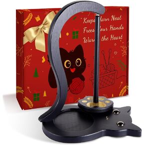 FOGWOWO Black Cat Yarn Holder for Crocheting,Yarn Spinner,Crochet Gifts in Kuwait