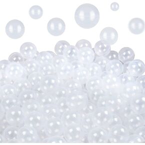 TRENDBOX 100 Ocean Balls for Babies Kids Children Soft Plastic Birthday Parties Events Playground Games Pool (Transparent) in Kuwait