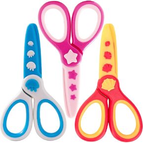3 Pcs Toddler Blunt Tip Plastic Safety Scissors for Kids in Saudi Arabia