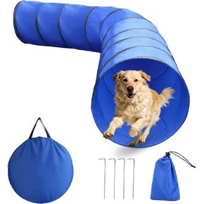 POPMOON 28in 10FT Dog Agility Tunnel, Dog Tunnel for Dogs (No Sandbags) in Kuwait